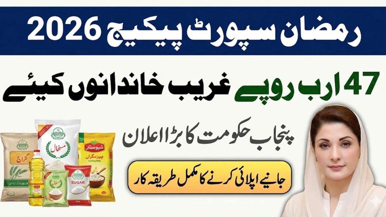 Punjab Announces Rs. 47 Billion Ramadan Support Package for Poor Families - Learn for Apply