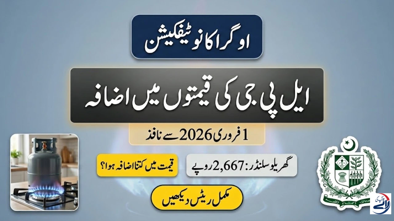 Latest LPG Rate Today in Pakistan – Official Gas Cylinder Rates